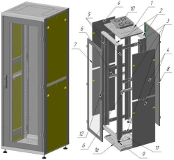 Telecommunication cabinet ??-?-33U-600?1700?600-??