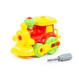 Constructor-transport "Steam-train" (25 elements) (in a package), Article 77134.