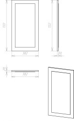 Wall mirror Zr 1 H