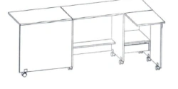 Table for sewing equipment (Trade mark Alliance-S)
