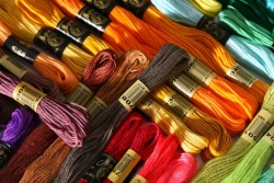 Cotton embroidery thread Mouliné