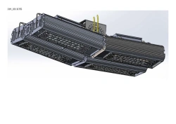 LED luminaire "Industrial Design MTM IoT" series CUBIC 200 Four modules Connection from the ends - 2 pcs - 10 deg Mounting CUB