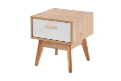 Wooden bedside cabinet for bedroom