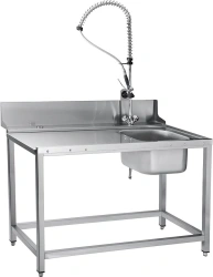 Prewashing table SPMP-7-4 with showering device