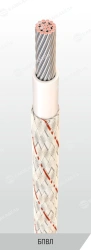 Polyvinylchloride plastic insulated wire with lacquered braid for on-board network, for operation at rated voltage of up to 450/