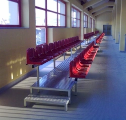 T-2 Two-row collapsible stationary tribune