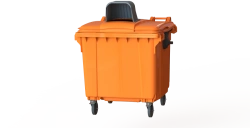 Mobile waste bin 1100l Art.29.C19.H (20.807.1.40.PE; 21.056.40.PE.O)