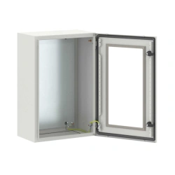 STEX sheet steel hinged enclosures with observation door