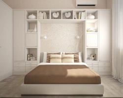 Wooden wardrobe for bedroom model: Bedside cabinet No. 2