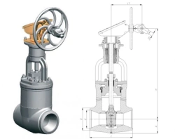 Gate valve 1015-150-CZ DN150/PN9,8 MPa