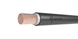 Flexible wires for electrical installations, with insulation and sheathing made of halogen-free polymer compositions, for voltag