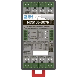 Discrete output module, 7-channel, with line monitoring MCS100-DO7R