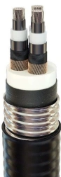 Power cable KA9SPv... aluminium with SPE insulation in corrugated metal armour in PVC ng(A)-LS sheathing