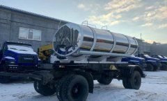 Tank trailer for transporting drinking water and food liquids type 9036A1 (tyres 385/65R22,5; trailer axles 1201-2410002 or 1202
