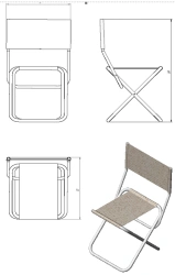 Folding chair (series STU.SK)
