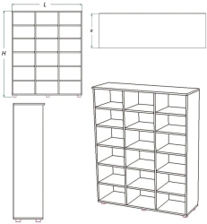 Children's potty cupboard (DSHG series)