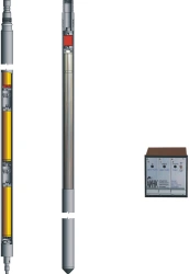 Apparatus for pulse neutron-neutron integral logging standard AINK-43P