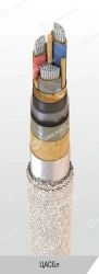 Power cable with aluminium conductors with paper insulation impregnated with non-flowing composition for voltage 6, 10 kV of TsA