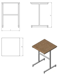 Laboratory table (ST.L series)