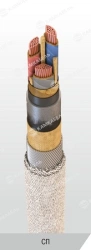 Power cable with copper conductors with impregnated paper insulation, for voltage 1 kV of SP grade according to TU 16.K09-143-20