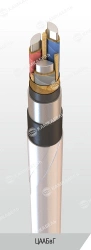 Power cable with aluminium conductors with paper insulation impregnated with viscous composition, impregnated with viscous or no