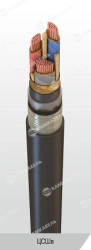 Power cable with copper conductors with paper insulation impregnated with non-flowing composition for voltage 6, 10 kV of TsSShv
