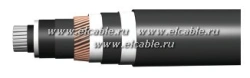 Power cable with cross-linked polyethylene insulation, not spreading burning, for voltage 6 and 10 kV PvBPng(A)-HF