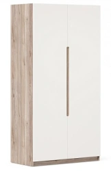 Stefania LD.413010.000 Double-leaf wardrobe with drawers (Oak Mauvella PR/White)