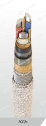 Power cable with aluminium conductors with impregnated paper insulation, for voltage 1 kV of ASP2l grade according to TU 16.K09-