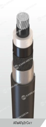 Power cable with aluminium conductors insulated with cross-linked polyethylene for voltage of 6, 10, 15, 20, 30 and 35 kV of APv