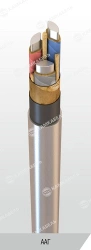 Power cable with aluminium conductors with paper insulation impregnated with viscous or non-flowing composition for voltage 6, 1