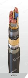 Power cable with copper conductors with paper insulation impregnated with viscous or non-flowing composition for voltage of 1 kV