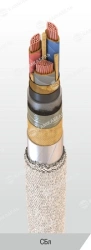 Power cable with copper conductors, with impregnated paper insulation, for voltage 3 kV of SBl grade according to TU 16.K71-269-