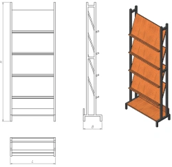 Library demonstration shelving unit (SBD series)