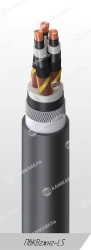 Power cable with copper conductors insulated with cross-linked polyethylene for voltage 6, 10, 15, 20, 30 and 35 kV of PvKVgzhng