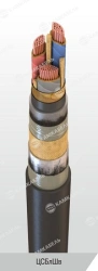 Power cable with copper conductors with paper insulation impregnated with non-flowing composition for voltage 6, 10 kV of TsSBlS