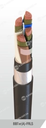 Power cable with copper conductors insulated with polyvinylchloride plasticate for voltage up to 1 kV of VBShvng(A)-FRLSLTx grad