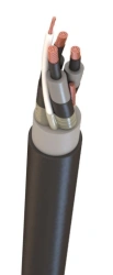 Power flexible cables with copper core with rubber insulation shielded for voltage 6 kV of KGE-XL mark