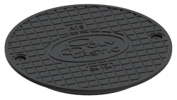 Manhole cover made of polyethylene injection moulded 400/340 LM A15, TU