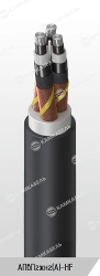 Power cable with aluminium conductors insulated with cross-linked polyethylene for voltage 6, 10, 15, 20, 30 and 35 kV of APvPgz