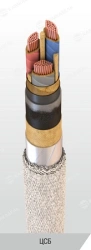 Power cable with copper conductors with paper insulation impregnated with non-flowing composition for voltage 6, 10 kV of CSB gr
