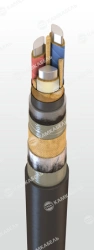 Power cable with aluminium conductors with paper insulation impregnated with non-fading composition for voltage 6, 10 kV of TsAS
