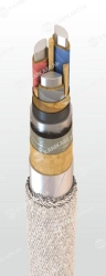 Power cable with aluminium conductors with impregnated paper insulation, for voltage 3, 6, 10 kV of AAB2lShng grade according to