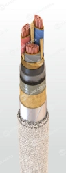 Power cable with copper conductors, with impregnated paper insulation, for voltage of 1 kV of SB grade according to TU 16.K71-26