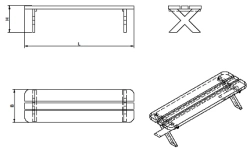 Wooden bench (SD series)