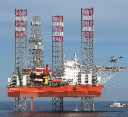 Drilling rig floating marine self-elevating Arctic Project 15402M