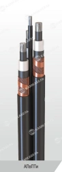 Power cable for universal laying with aluminium conductors with cross-linked polyethylene insulation for voltage 6, 10, 20, 35