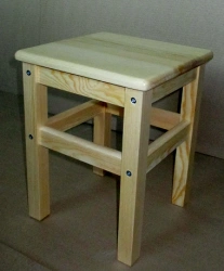 Stool for children without backrest 340x240MM pine