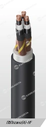 Power cable with copper conductors insulated with cross-linked polyethylene for voltage 6, 10, 15, 20, 30 and 35 kV grade PvPpgj