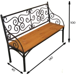 Services for the manufacture of other furniture garden bench